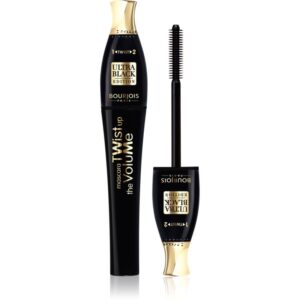 Bourjois Twist Up The Volume mascara cu efect de volum perie 2 in 1 culoare Ultra Black 8 ml-ro