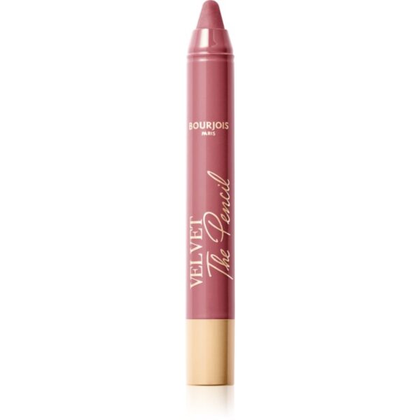 Bourjois Velvet the Pencil ruj in creion cu efect matifiant culoare 03 In Mauve Again 1