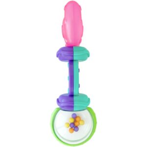 Bright Starts Teether & Rattle jucărie zornăitoare pentru dentiție 3m+ 1 buc-Țena