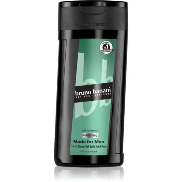 Bruno Banani Made for Men gel de dus revigorant 3 in 1 pentru bărbați 250 ml-ro