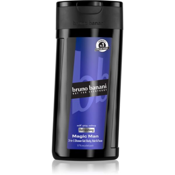 Bruno Banani Magic Man gel de dus revigorant 3 in 1 pentru bărbați 250 ml-ro