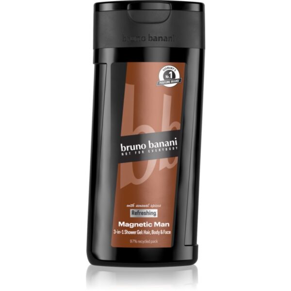 Bruno Banani Magnetic Man gel parfumat pentru duș 3 in 1 pentru bărbați 250 ml-ro