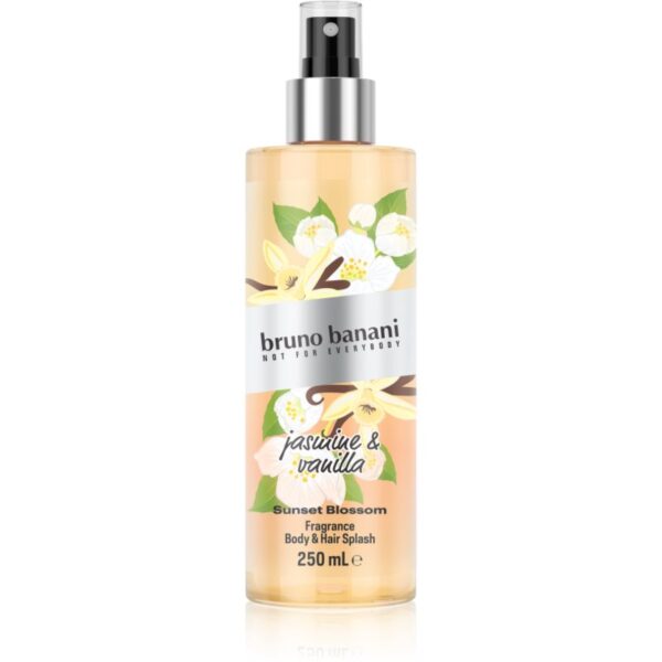 Bruno Banani Sunset Blossom Jasmine & Vanilla spray parfumat pentru corp și păr pentru femei 250 ml-ro