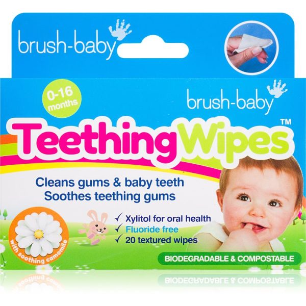 Brush Baby Applemint șervețele pentru dinti pentru copii 20 buc-ro
