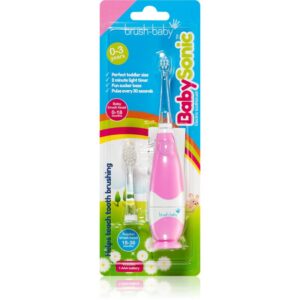 Brush Baby BabySonic periuta de dinti electrica pentru copii 0 - 36 luni Pink 1 buc-ro