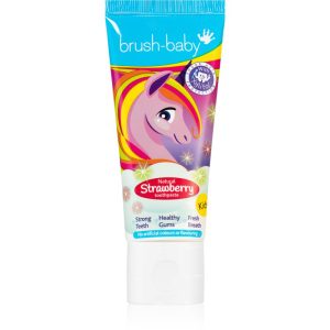 Brush Baby Natural Strawberry Pasta de dinti pentru copii. cu aroma de capsuni de 3 ani 50 ml-Țena