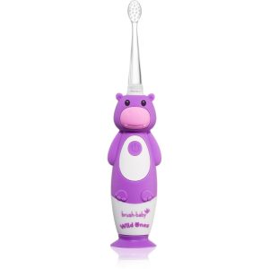 Brush Baby WildOnes WildOne periuta de dinti electrica + 2 capete de schimb pentru copii Hippo 1 buc-ro