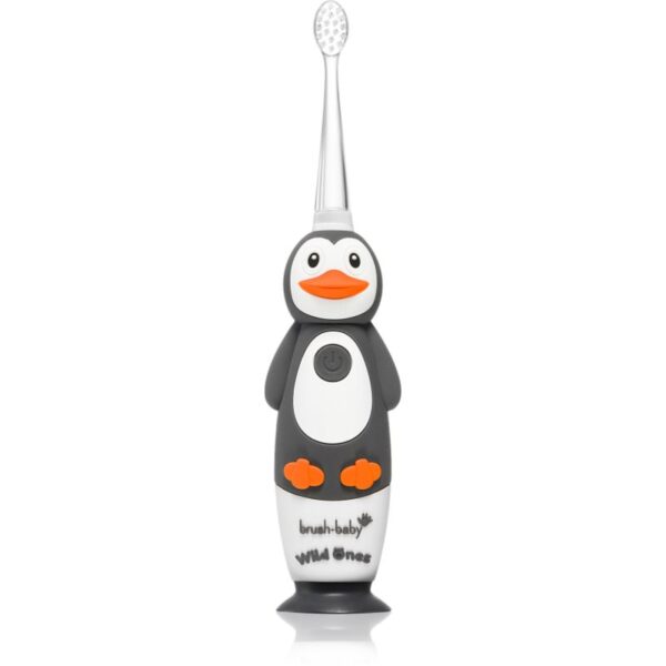 Brush Baby WildOnes WildOne periuta de dinti electrica + 2 capete de schimb pentru copii Penguin 1 buc-Țena