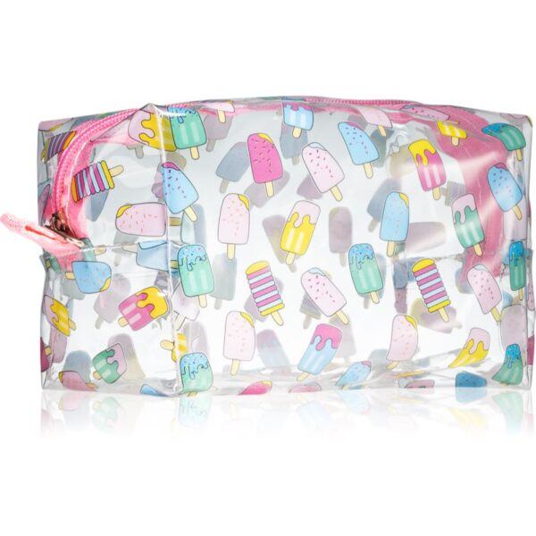 BrushArt Accessories Transparent cosmetic bag geantă de cosmetice transparentă culoare Ice Cream 1 buc-Țena