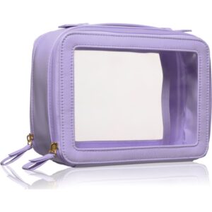BrushArt Accessories Transparent make-up case servietă pentru cosmetice Lilac 1 buc-Țena