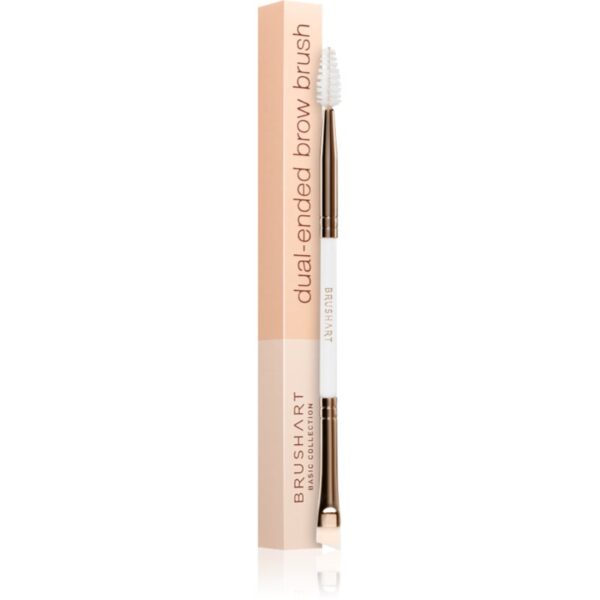BrushArt Basic Dual-ended brow brush perie de sprâncene cu două capete 1 buc-Țena