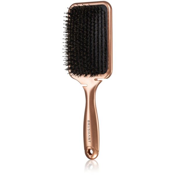 BrushArt Hair Boar bristle paddle hairbrush perie de par cu peri de mistret Bronze 1 buc-ro