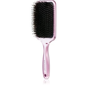 BrushArt Hair Boar bristle paddle hairbrush perie de par cu peri de mistret Metalic Pink 1 buc-Țena