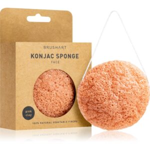 BrushArt Home Salon Konjac sponge burete exfoliant blând faciale Pink Clay 5 g-Țena