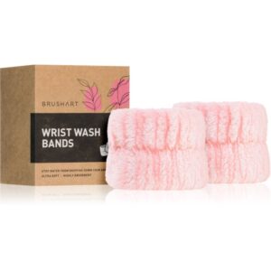BrushArt Home Salon Wrist wash bands brățară absorbantă pentru spălarea feței Pink 2 buc-ro
