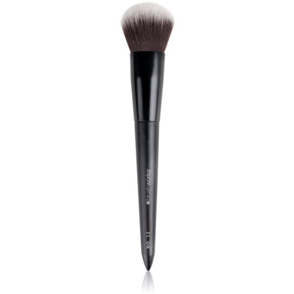 Brushworks Back Comb Brush pensula pentru aplicare fard obraz tip NO. 12 1 buc-ro