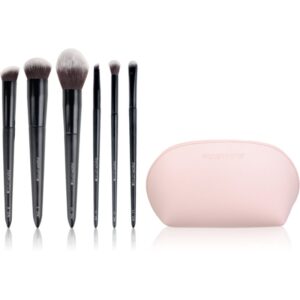 Brushworks Essentials Makeup Brush Set Complexion set de pensule cu geantă-Țena