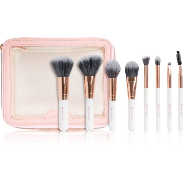 Brushworks Exclusive Makeup Brush and Bag Set set de mini-pensule-ro