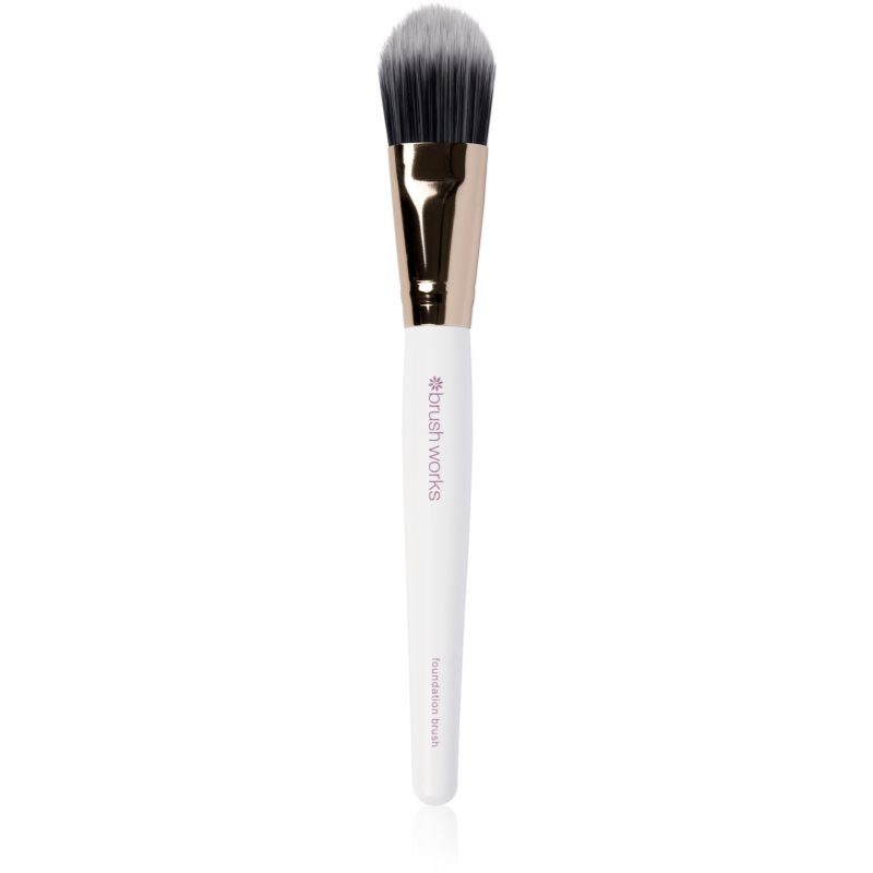 Brushworks Foundation Brush pensula plata pentru machiaj 1 buc-ro