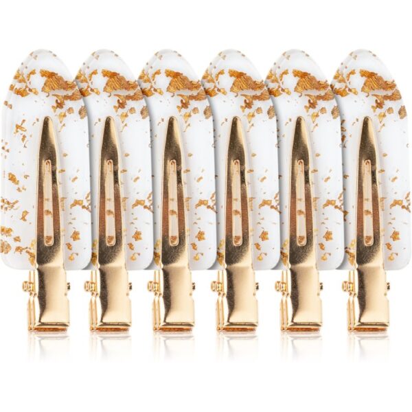 Brushworks Gold Flake No Crease Clips agrafe de par 6 buc-ro