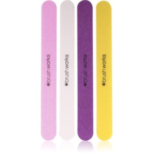 Brushworks Nail Files Coloured set de pile pentru unghii-ro