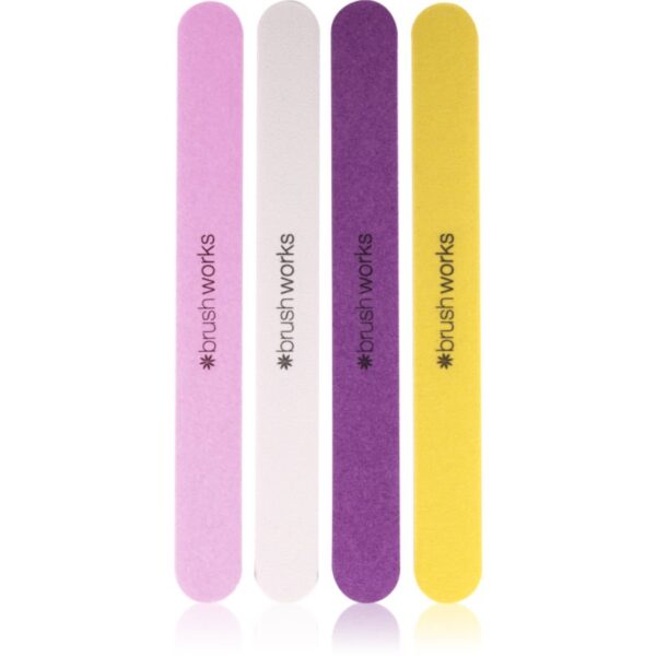 Brushworks Nail Files Coloured set de pile pentru unghii-ro