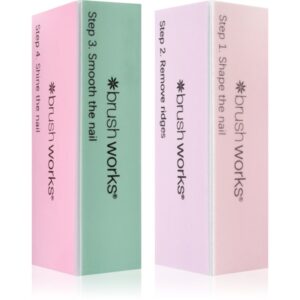 Brushworks Pastel Buffing Blocks bloc de lustruire pentru unghii-ro