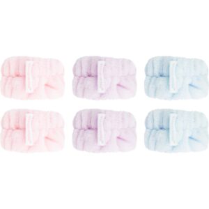 Brushworks Pastel Microfibre Wrist Wash Bands brățară absorbantă pentru spălarea feței 6 buc-Țena