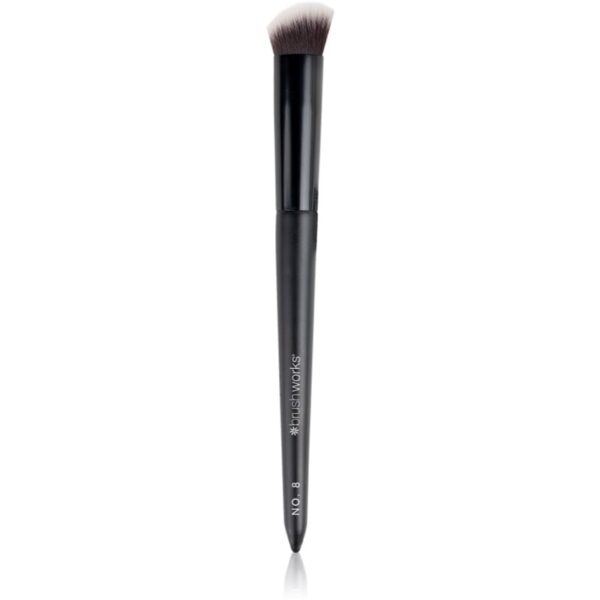 Brushworks Precise Angled Concealer Buffing Brush pensula pentru corector tip NO. 8 1 buc-Țena