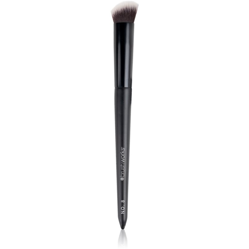 Brushworks Precise Angled Concealer Buffing Brush pensula pentru corector tip NO. 8 1 buc-Țena