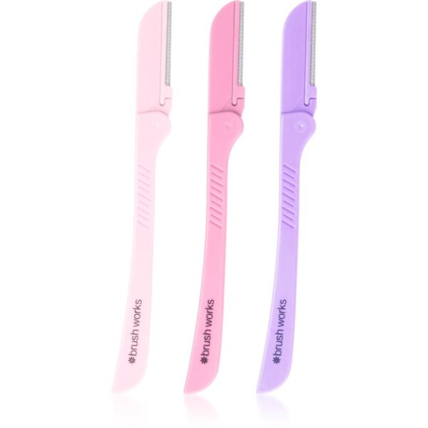 Brushworks Precision Eyebrow Razors Mixed brici pentru sprâncene-Țena