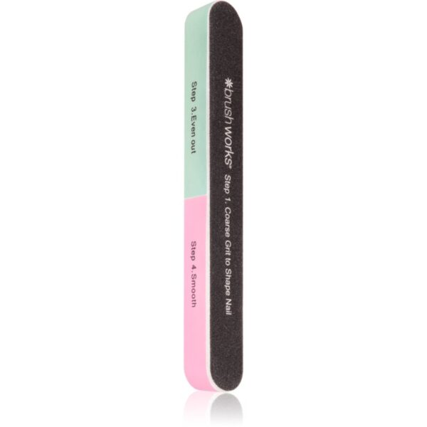 Brushworks Shape & Shine pilă pentru lustruirea unghiilor cu șase fețe 1 buc-ro