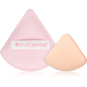 Brushworks Triangular Powder Puff Duo aplicator spumă asupra machiajului-ro