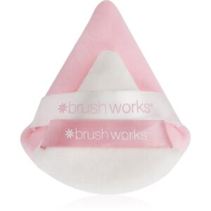 Brushworks Triangular Powder Puff Duo puf pentru pudra-ro