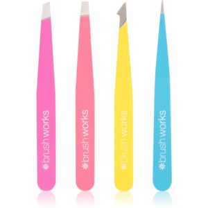 Brushworks Tweezer Set Neon set pensete-ro