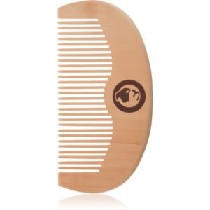 Bulldog Original Beard Comb pieptene din lemn pentru barba Peach Wood 10