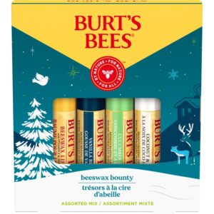 Burt’s Bees Festive Beeswax Bounties set cadou pentru buze uscate-Țena