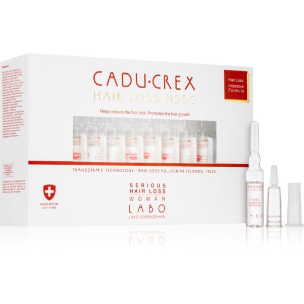 CADU-CREX Hair Loss HSSC Serious Hair Loss tratament de păr pentru femei împotriva căderii grave a părului pentru femei 20x3