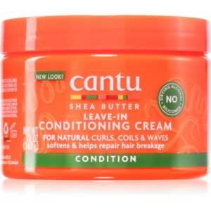 CANTU Shea Butter Leav-In Cond Cream balsam (nu necesita clatire) pentru par ondulat si cret 340 g-Țena