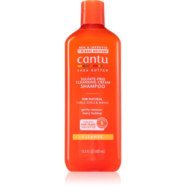 CANTU Shea Butter Shampoo șampon hidratant pentru păr creț și ondulat 400 ml-ro