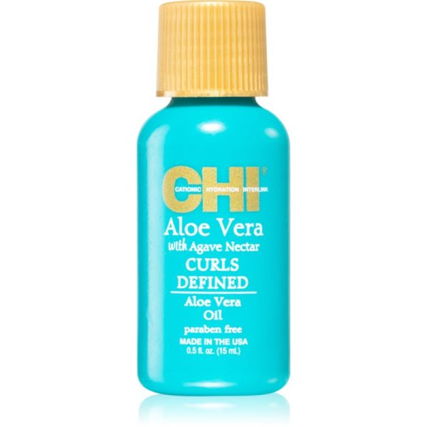 CHI Aloe Vera Curls Defined ulei uscat pentru păr creț 15 ml-Țena