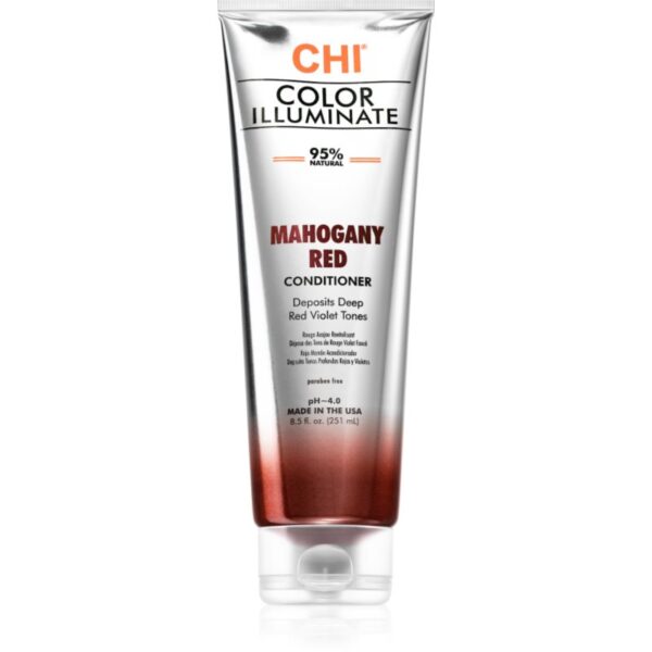 CHI Color Illuminate balsam nuanțator pentru par natural sau vopsit culoare Mahogany Red 251 ml-Țena