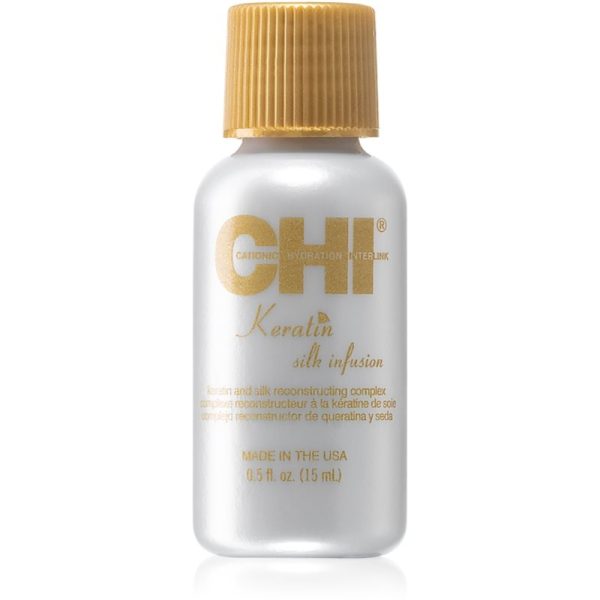 CHI Keratin Silk Infusion ser regenerator cu keratina 15 ml-ro