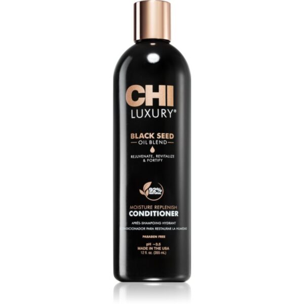 CHI Luxury Black Seed Oil Moisture Replenish Conditioner balsam hidratant pentru par usor de pieptanat 355 ml-Țena