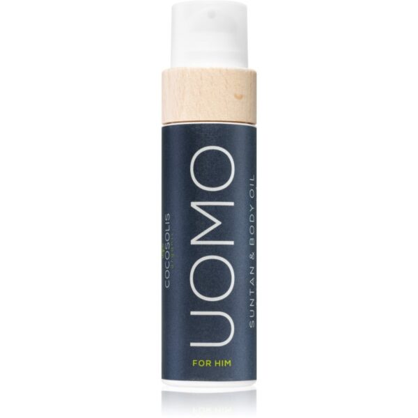 COCOSOLIS UOMO ulei pentru îngrijire și bronzare fara factor de protectie pentru bărbați Black Coconut 110 ml-Țena