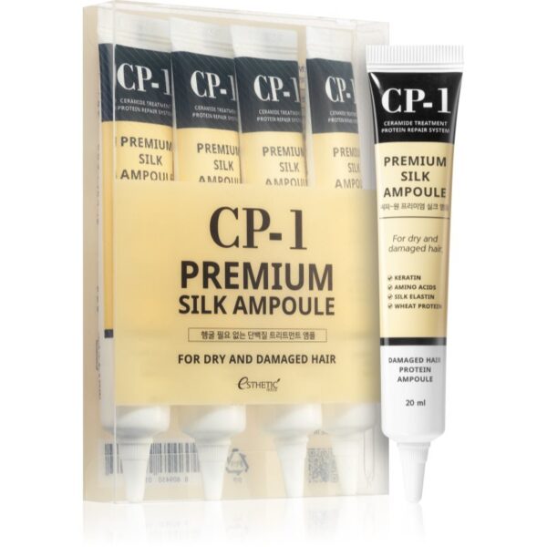 CP-1 Premium Silk Aplicarea jeturilor de refacere pentru ingrijire pentru păr uscat și deteriorat 4x20 ml-ro