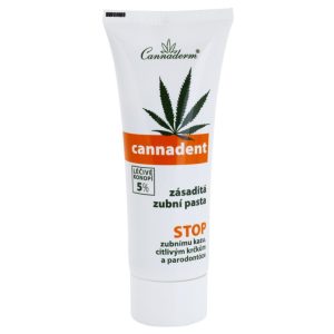 Cannaderm Cannadent Alkaline toothpaste pastă de dinți cu extract din plante cu ulei de canepa 75 g-ro