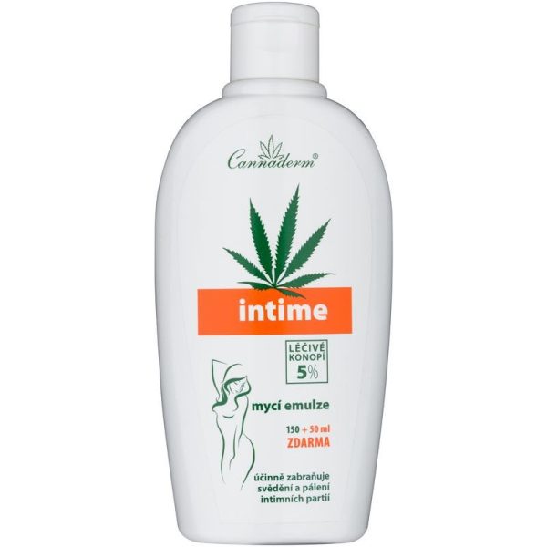 Cannaderm Intime Cleansing emulsion emulsie pentru igiena intima cu ulei de canepa 200 ml-Țena