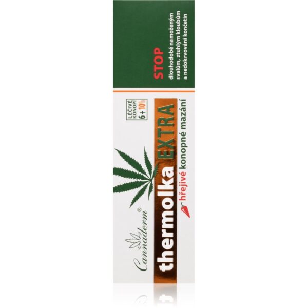 Cannaderm Thermolka Extra crema pentru masaj cu efect termogen 150 ml-Țena