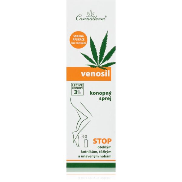 Cannaderm Venosil cannabis spray deodorant pentru picioare cu conținut de cânepă activă 150 ml-Țena